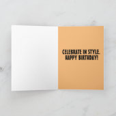 Carte CLASSIC RED CAR BIRTHDAY Greeting Card (Intérieur)