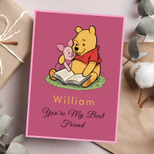Classic Winnie the Pooh Best Friend Card