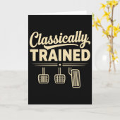 Carte Classically Trained Manual Car Pedals Driving (Fleur jaune)