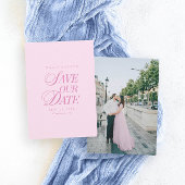 Carte Classieuse de Mise en Garde Rose Pastel Élég