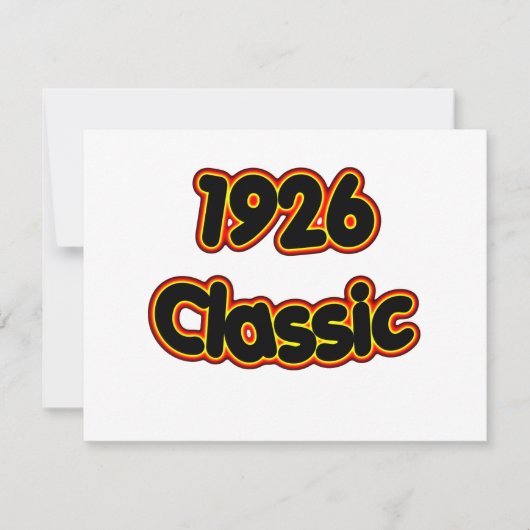 Carte Classique 1926 (Devant)