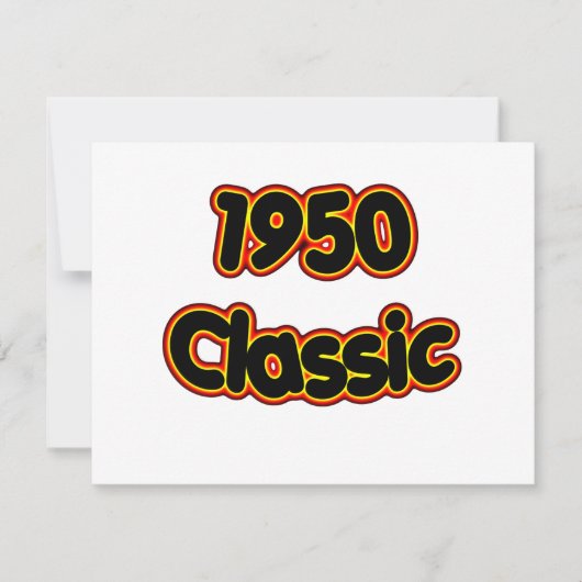 Carte Classique 1950 (Devant)