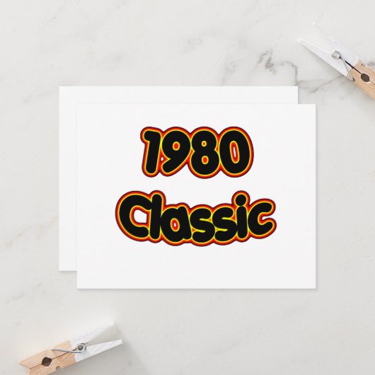 Carte Classique 1980 (Devant/Arrière en situation)