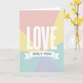 Carte Classique Amour Rien Que Pour Vous (Fleur jaune)