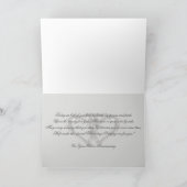 Carte classique argent pour les 25 ans de mariage (Intérieur)