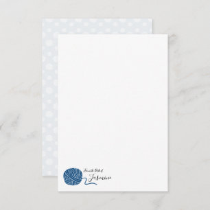 Carte classique Ball en Fil Bleu