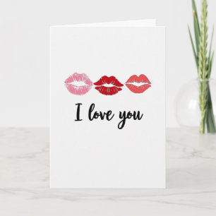 Carte Classique Bisou Je T'Aime