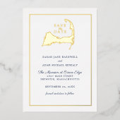 Carte classique Cape Cod Mariage Enregistrer la da (Recto)