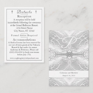 Carte classique catholique Monogramme Détails