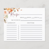 Carte classique Chic Boho Floral Fête des mariées (Devant)