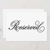 Carte Classique | Connexion Mariage réservée (Devant / Derrière)