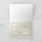 Carte Classique d'Anniversaire de Mariage en Or (Intérieur)