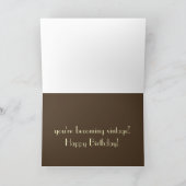 Carte classique d'anniversaire de voiture (Intérieur)