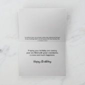 Carte classique d'anniversaire de voiture (Intérieur)