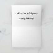 Carte classique de joyeux anniversaire de voiture (Intérieur)