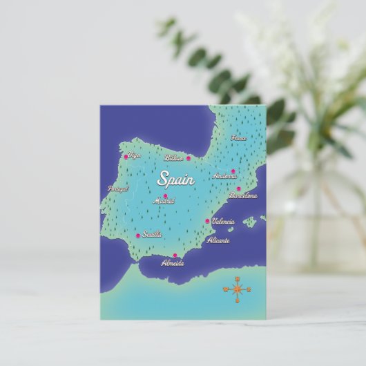 Carte Classique De L'Espagne (Debout devant)