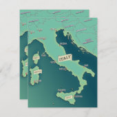 Carte Classique De L'Italie (Devant / Derrière)