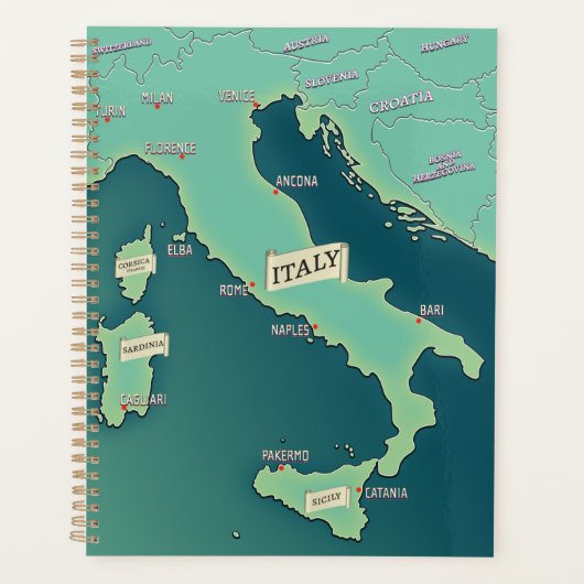 Carte Classique De L'Italie (Devant)