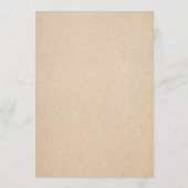 CARTE CLASSIQUE DE MENU DE MARIAGE (Dos)