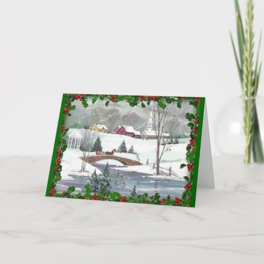 Carte classique de Noël (Devant)