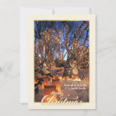 Carte classique de Noël photo plat haute (Devant)