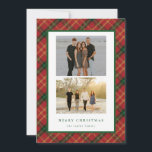 Carte classique de Noël Plaid 2 photos<br><div class="desc">Offrez-vous un style de vacances intemporel grâce à notre collection de Noël classique avec un design traditionnel rouge et vert plaid. Parfaits pour répandre des réjouissances festives, ces créations évoquent la chaleur et la nostalgie, ce qui les rend idéales pour les cartes, les invitations et la décoration saisonnière. Personnalisez chaque...</div>