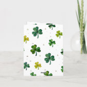 Carte classique de Saint-Patrick avec lutin et fée (Dos)