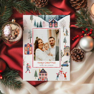 Carte classique de voeux photo de Noël Joyeux