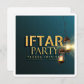 Carte classique de voeux pour le Ramadan de l'Aïd  (Devant / Derrière)