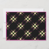 Carte classique d'Halloween noir et rose (Dos)