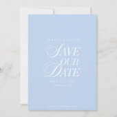 Carte Classique d'Invitation Pastel Bleu pour Sauv (Devant)