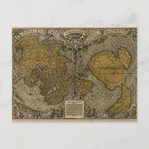 Carte classique du monde médiéval antique par Oron