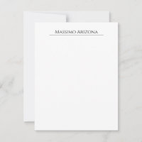 Classique Élégant Simple Noir & Blanc Minimaliste