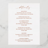 Carte classique élégante de clôture de mariage (Recto)