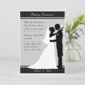 Carte classique et élégante A001 de faire-part de (Debout devant)