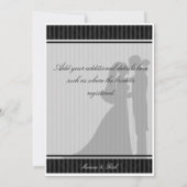 Carte classique et élégante A001 de faire-part de (Dos)