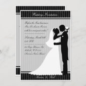 Carte classique et élégante A001 de faire-part de (Devant / Derrière)