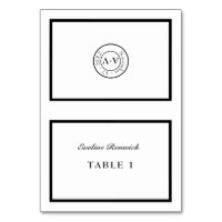 Carte classique Forme Noir Blanc pliable