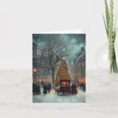 Carte Classique hiver à Londres Classique de Noël (Devant)