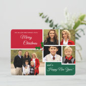 Carte classique Holly 5 Photo Holiday (Debout devant)