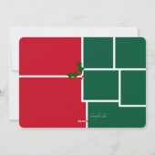 Carte classique Holly 5 Photo Holiday (Dos)