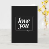 Carte Classique Je T'Aime (Fleur jaune)