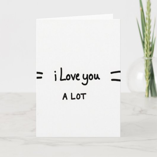 Carte classique « Je t'aime beaucoup » (Devant)