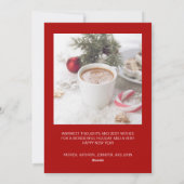 Carte classique Joyeux Noël Plaid (Dos)