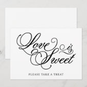 Carte Classique | L'amour est doux Signe de mariage (Devant / Derrière)