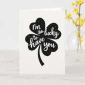 Carte Classique Lucky Love (Fleur jaune)