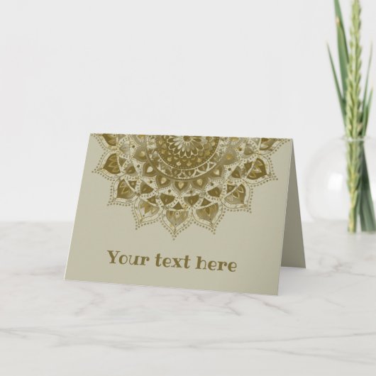 Carte Classique Mandala Inde Style 4 (Devant)