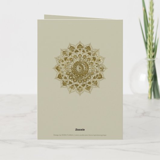 Carte Classique Mandala Inde Style 4 (Dos)