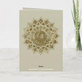 Carte Classique Mandala Inde Style 4 (Dos)