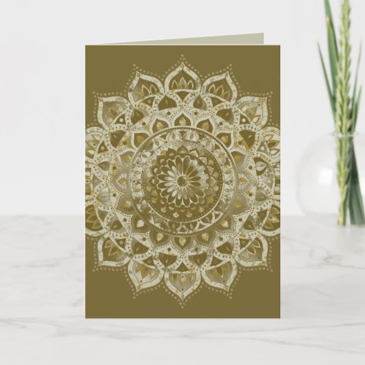 Carte Classique Mandala Inde Style 4 (Devant)